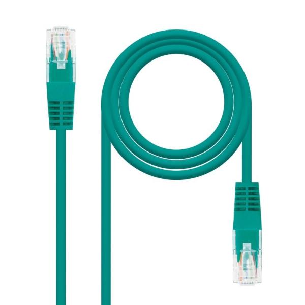 Cable de Red RJ45 UTP Nanocable 10.20.0401-GR Cat.6/ 1m/ Verde - Imagen 2