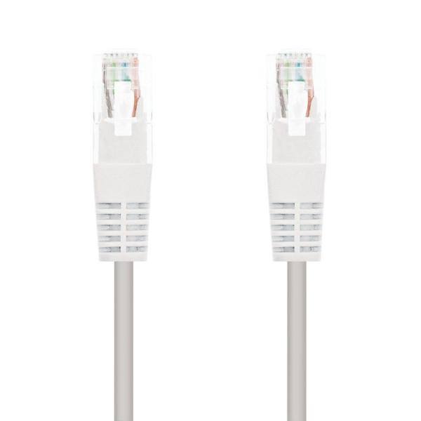 Cable de Red RJ45 UTP Nanocable 10.20.0401-W Cat.6/ 1m/ Blanco - Imagen 1