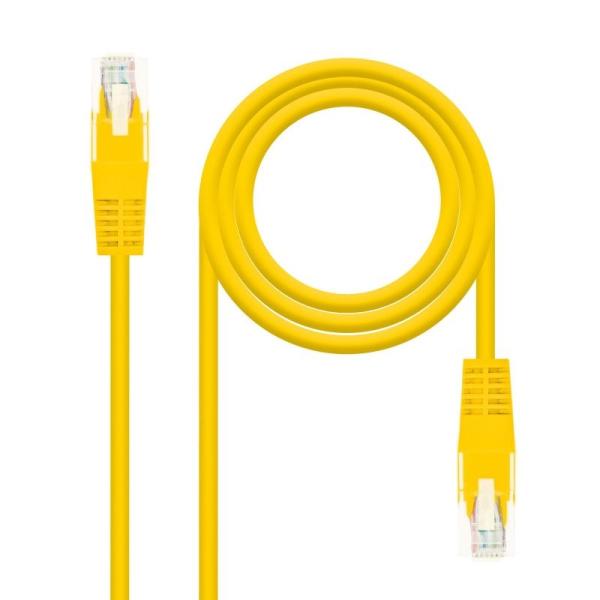 Cable de Red RJ45 UTP Nanocable 10.20.0403-Y Cat.6/ 3m/ Amarillo - Imagen 2