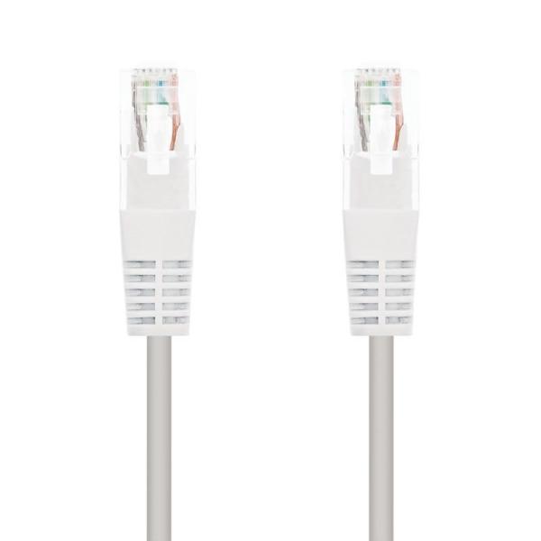 Cable de Red RJ45 UTP Nanocable 10.20.0110-W Cat.5/ 10m/ Blanco - Imagen 1