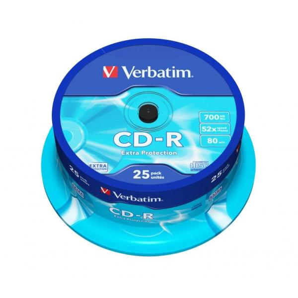 CD-R Verbatim Datalife 52X/ Tarrina-25uds - Imagen 2