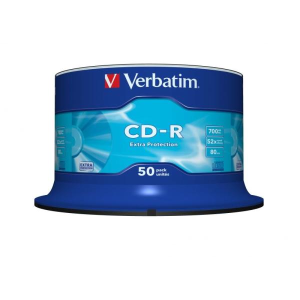 CD-R Verbatim Datalife 52X/ Tarrina-50uds - Imagen 2