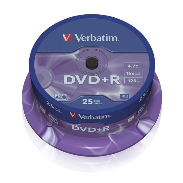 DVD+R Verbatim Advanced AZO 16X/ Tarrina-25uds - Imagen 1