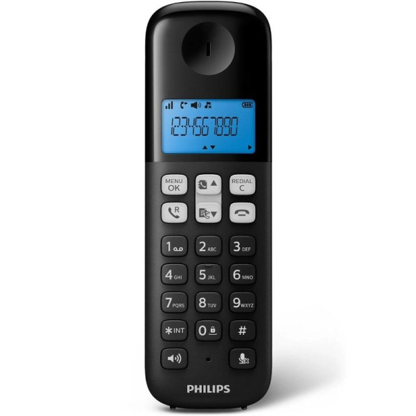 Teléfono Inalámbrico Philips D1611B/34/ Negro - Imagen 2