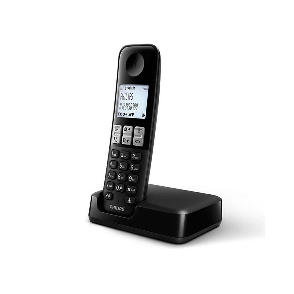 Teléfono Inalámbrico Philips D2501B/01/ Negro - Imagen 1