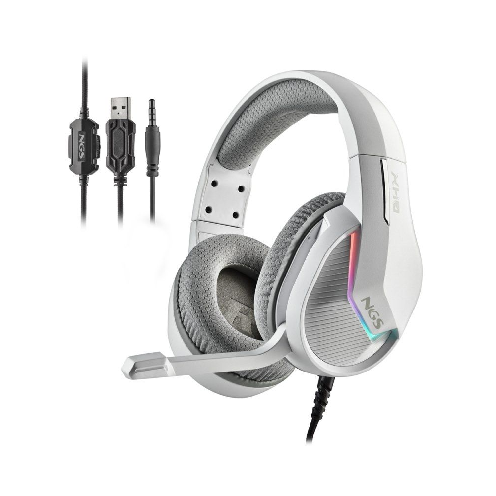 Auriculares Gaming con Micrófono NGS GHX-515/ Jack 3.5/ Blancos - Imagen 1