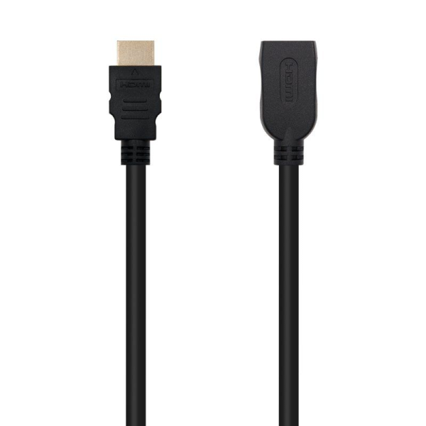Cable Alargador HDMI Nanocable 10.15.1013/ HDMI Macho - HDMI Hembra/ 3m/ Negro - Imagen 2