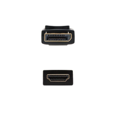 Cable Conversor Nanocable 10.15.4300/ Displayport Macho - HDMI Macho/ 0.5m/ Negro - Imagen 3