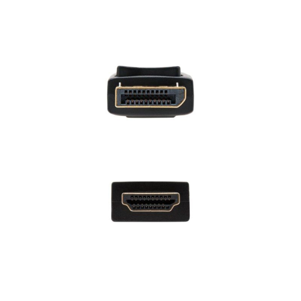 Cable Conversor Nanocable 10.15.4301/ Displayport Macho - HDMI Macho/ 1m/ Negro - Imagen 3