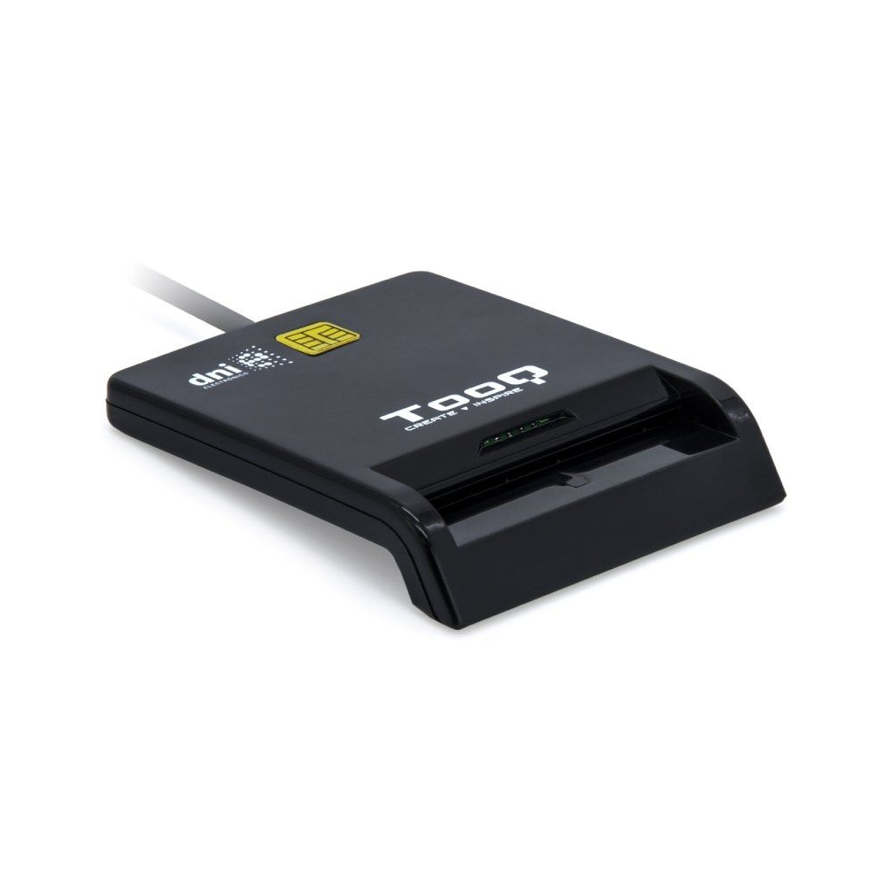 Lector de DNI TooQ TQR-211B/ USB-C/ Negro - Imagen 1