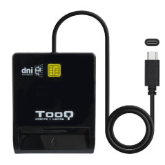 Lector de DNI TooQ TQR-211B/ USB-C/ Negro - Imagen 2