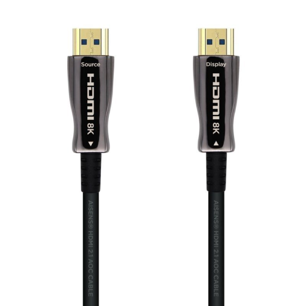 Cable HDMI 2.1 8K Aisens A153-0515/ HDMI Macho - HDMI Macho/ 10m/ Negro - Imagen 1
