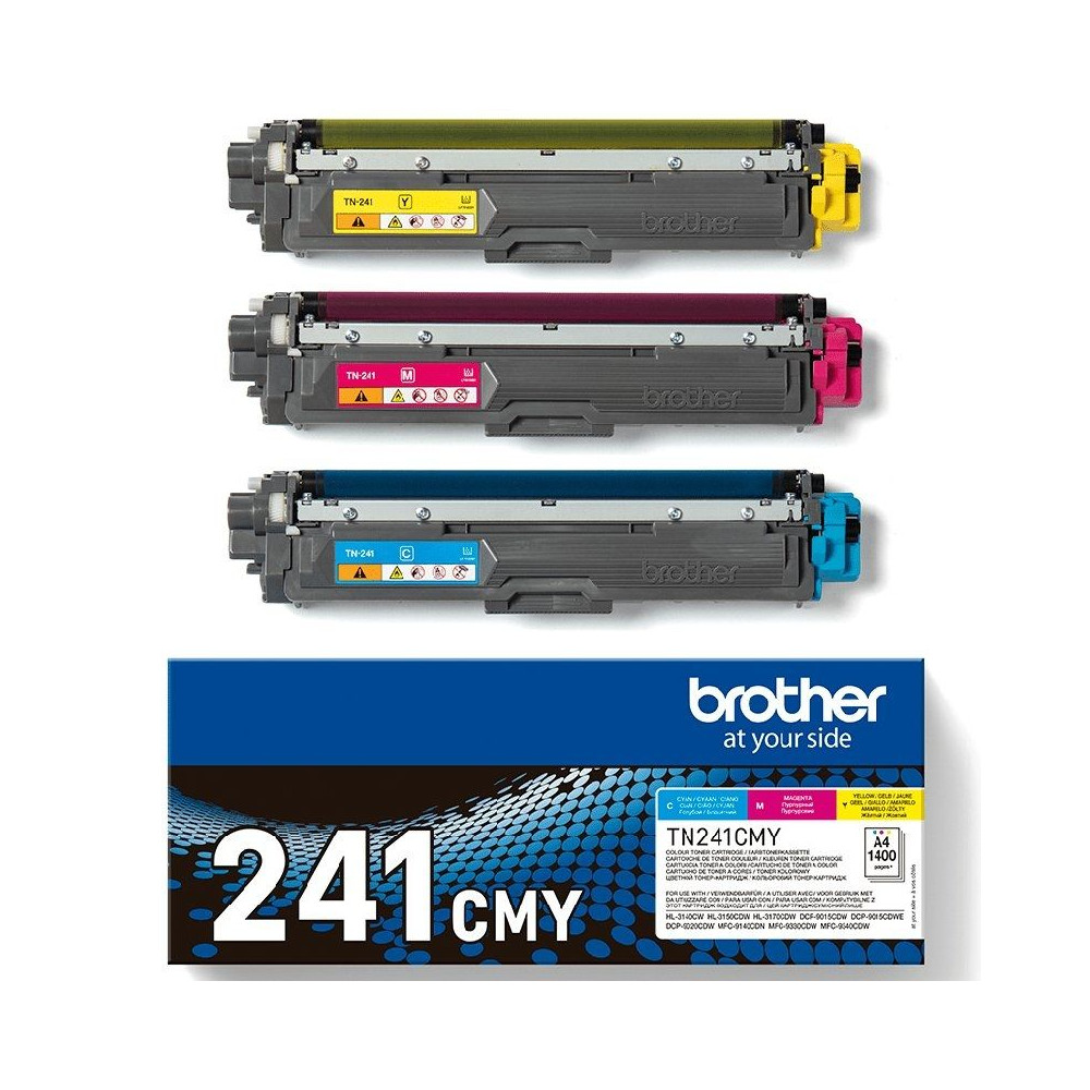 Tóner Original Brother TN241CMY Multipack/ Cian/ Magenta/ Amarillo - Imagen 1