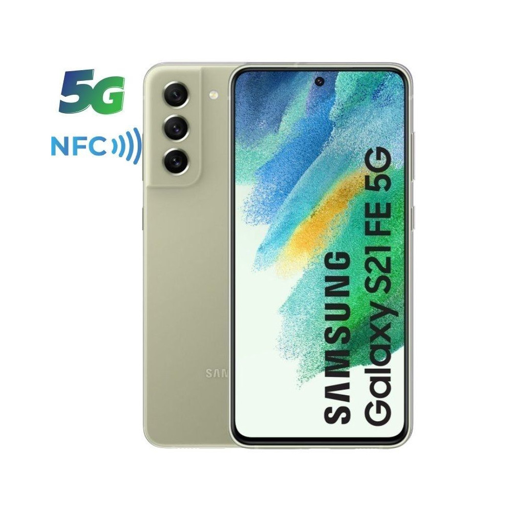 Smartphone Samsung Galaxy S21 FE 6GB/ 128GB/ 6.4'/ 5G/ Verde Oliva - Imagen 1