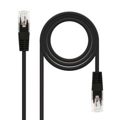 Cable de Red RJ45 UTP Nanocable 10.20.0400-L25-BK Cat.6/ 25cm/ Negro - Imagen 2
