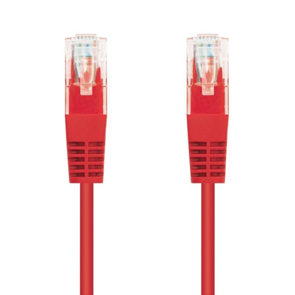 Cable de Red RJ45 UTP Nanocable 10.20.0400-L25-R Cat.6/ 25cm/ Rojo - Imagen 1
