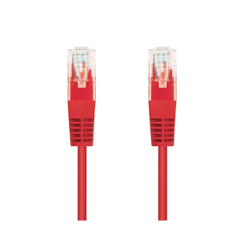 Cable de Red RJ45 UTP Nanocable 10.20.0400-L25-R Cat.6/ 25cm/ Rojo - Imagen 1