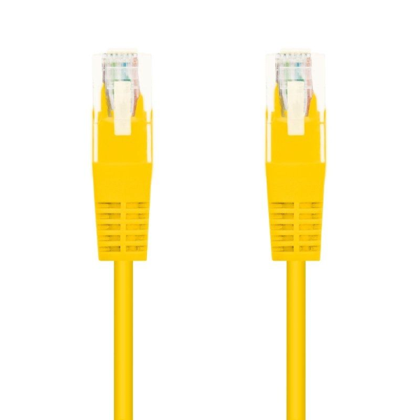 Cable de Red RJ45 UTP Nanocable 10.20.0400-L25-Y Cat.6/ 25cm/ Amarillo - Imagen 1