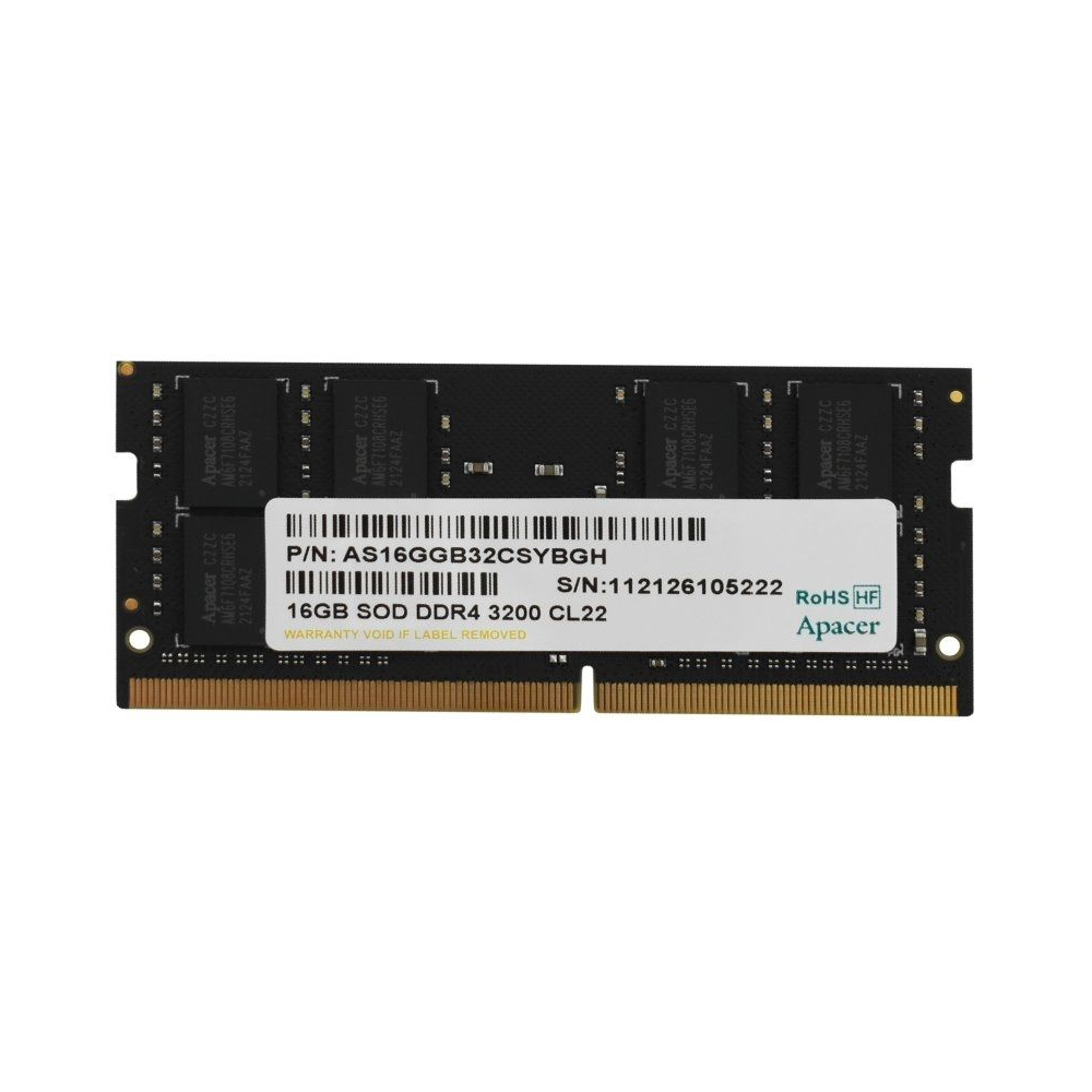 Memoria RAM Apacer ES.16G21.GSH 16GB/ DDR4/ 3200MHz/ 1.2V/ CL22/ SODIMM - Imagen 1