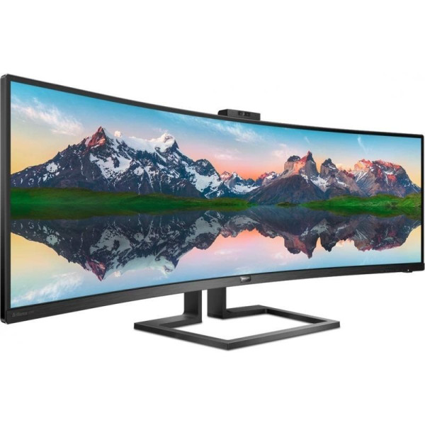 Monitor Profesional Ultrapanorámico Curvo Philips 499P9H 48.8'/ Dual QHD/ Webcam/ Multimedia/ Negro - Imagen 5