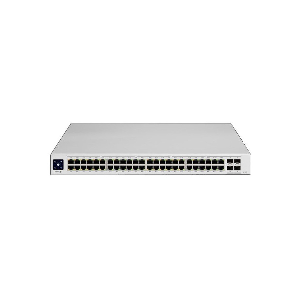 SWITCH UBIQUITI USW-PRO-48-POE - 48*GIGABIT (40*POE+ / 8*POE++) - 4*SFP+ - GESTIONADO - POE TOTAL DISPONIBLE 600W - ENRACABLE 1U