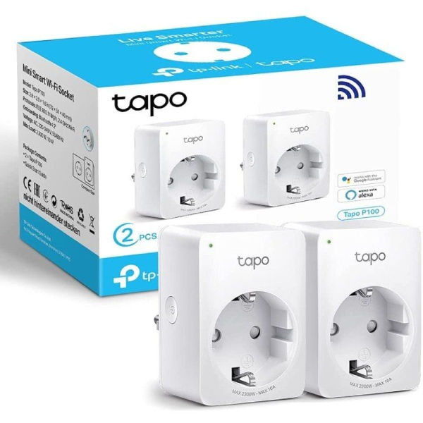 Enchufe WiFi Inteligente TP-Link Tapo P100/ Pack 2 - Imagen 2