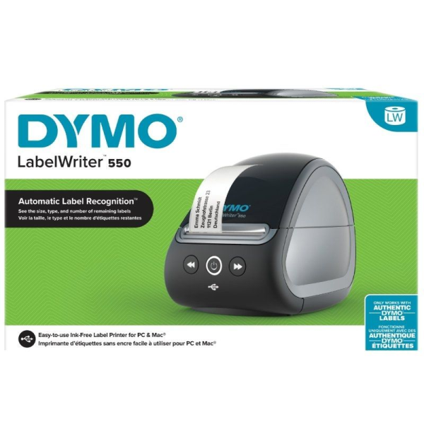Impresora de Etiquetas Dymo LabelWriter 550/ Térmica/ USB/ Negra - Imagen 2