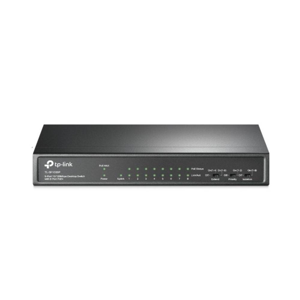 Switch TP-Link TL-SF1009P 9 Puertos/ RJ-45 10/100/ PoE - Imagen 1