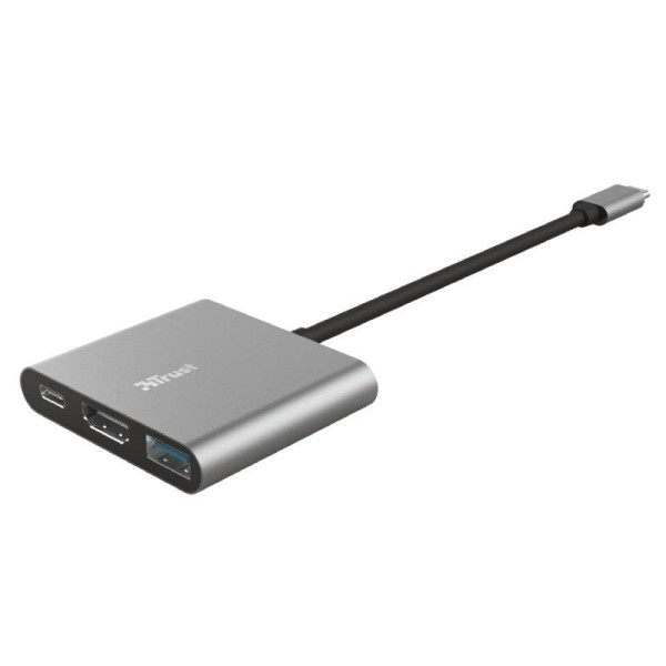 Adaptador Trust Dalyx 3 IN 1/ USB Tipo-C Macho - HDMI Hembra/ USB 3.1 / USB Tipo-C - Imagen 2