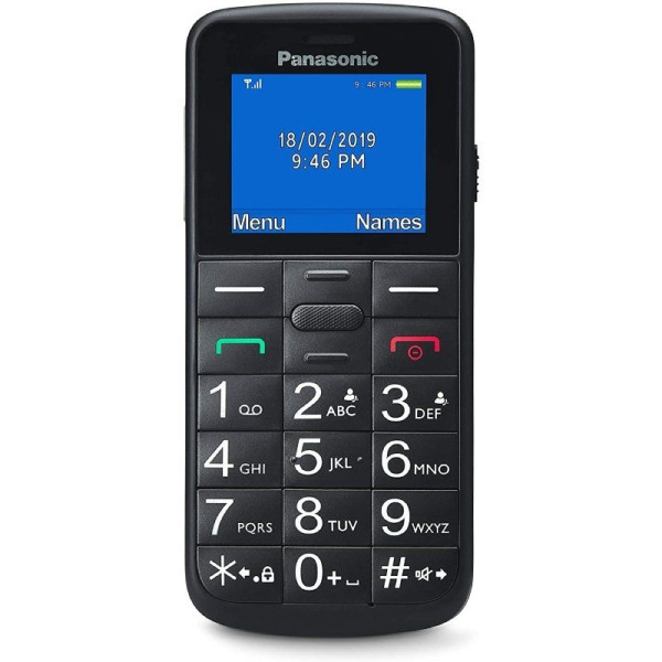 Teléfono Móvil Panasonic KX-TU110EXB para Personas Mayores/ Negro - Imagen 1