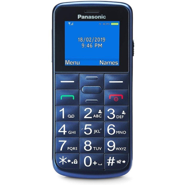 Teléfono Móvil Panasonic KX-TU110EXC para Personas Mayores/ Azul - Imagen 1