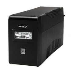 SAI Línea Interactiva Phasak 850 VA LCD Interactive/ 850VA/ 2 Salidas/ Formato Torre - Imagen 1