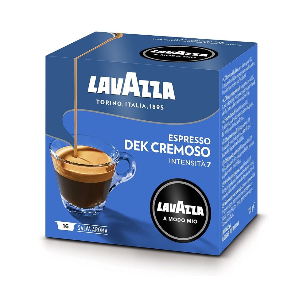 Cápsula Lavazza Cremosamente Dek para cafeteras A Modo Mio/ Caja 16 - Imagen 1