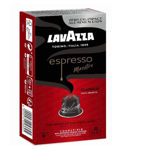 Cápsula Lavazza Espresso Maestro Clásico para cafeteras Nespresso/ Caja de 10 - Imagen 1