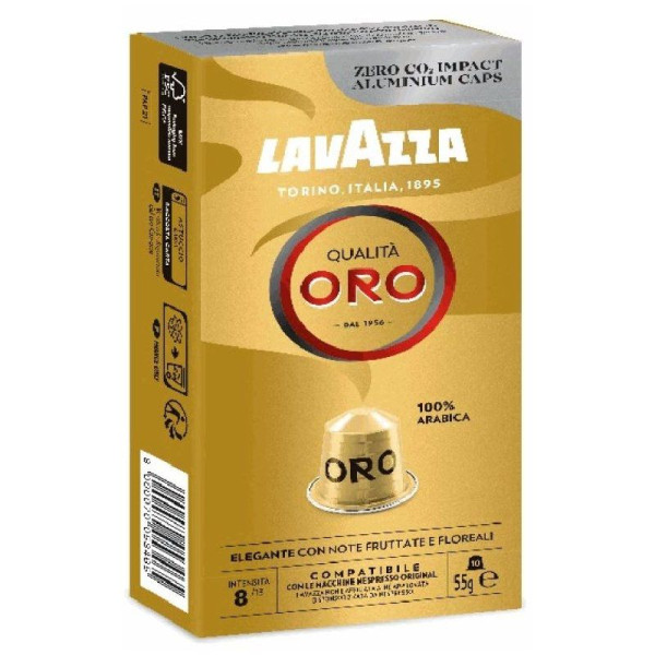Cápsula Lavazza Qualitá Oro para cafeteras Nespresso/ Caja de 10 - Imagen 1