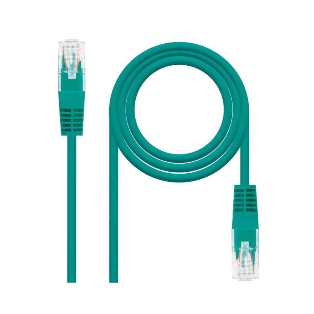 Cable de Red RJ45 UTP Nanocable 10.20.0400-L30 Cat.6/ 30cm/ Verde - Imagen 1