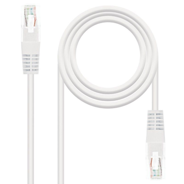 Cable de Red RJ45 UTP Nanocable 10.20.0400-L30 Cat.6/ 30cm/ Blanco - Imagen 1