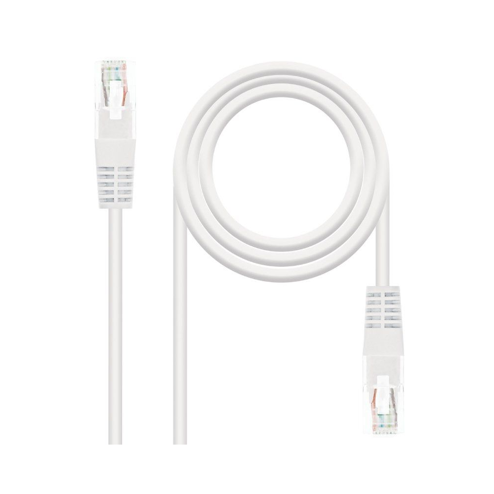 Cable de Red RJ45 UTP Nanocable 10.20.0400-L30 Cat.6/ 30cm/ Blanco - Imagen 1