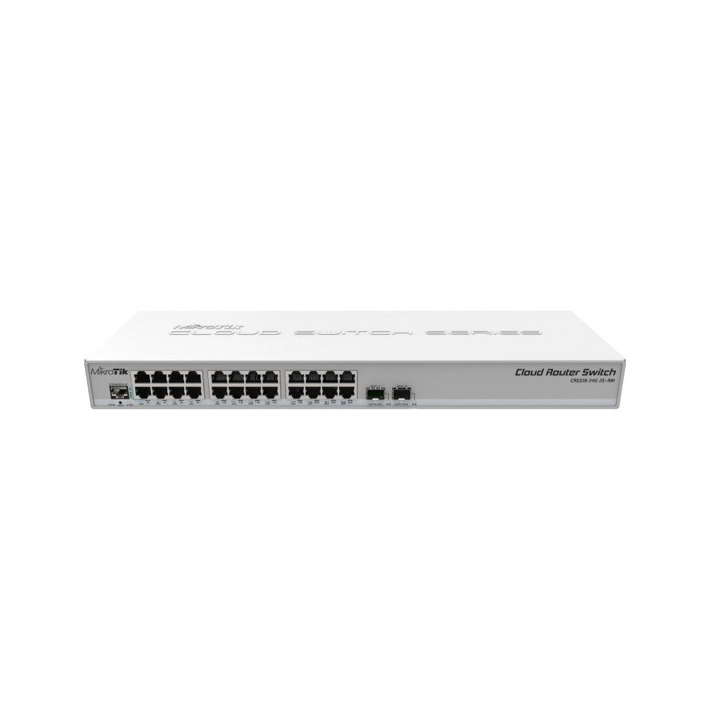 Switch Router Mikrotik CRS326-24G-2S+RM 26 Puertos/ RJ45 10/100/100/ SFP/ PoE - Imagen 1