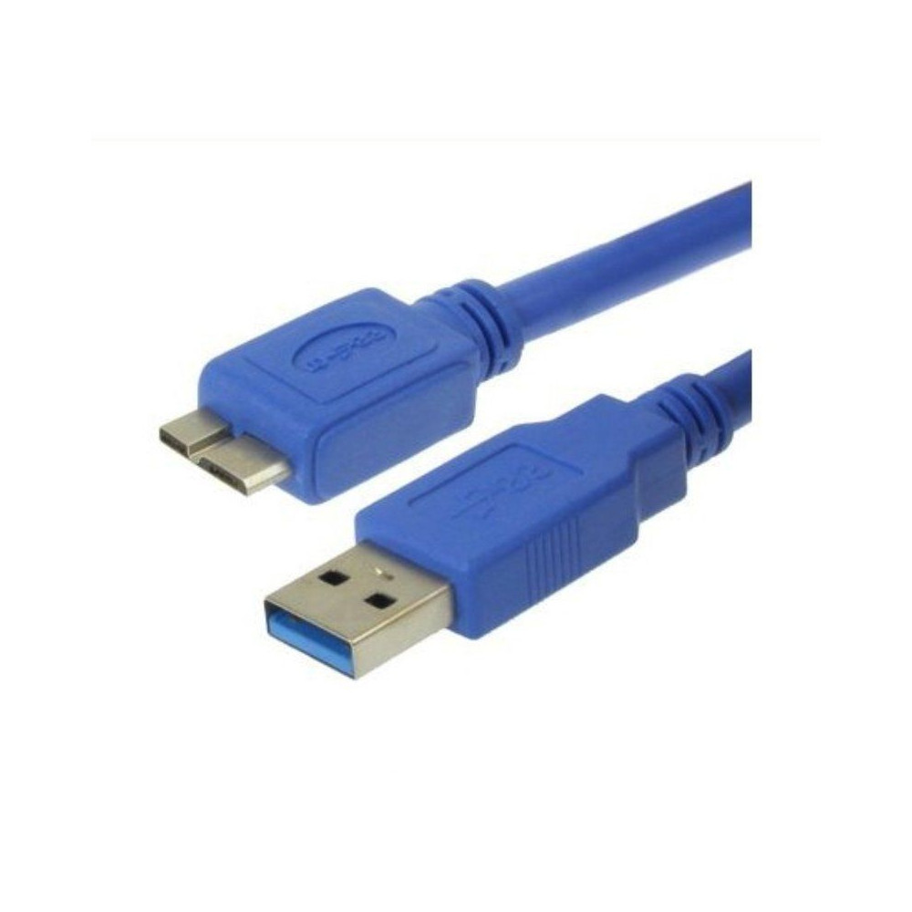 Cable USB 3.0 3GO CMUSB3.0/ USB Macho - MicroUSB Macho/ 2m/ Azul - Imagen 1