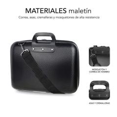 Maletín Subblim Eva Carbon para Portátiles hasta 13.3'/ Semi Rígido/ Negro - Imagen 3