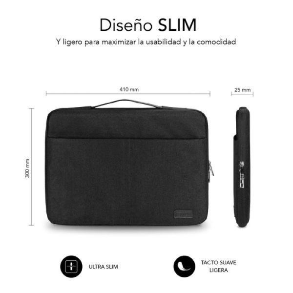 Maletín Subblim Elegant Laptop Sleeve para Portátiles hasta 14'/ Negro - Imagen 4