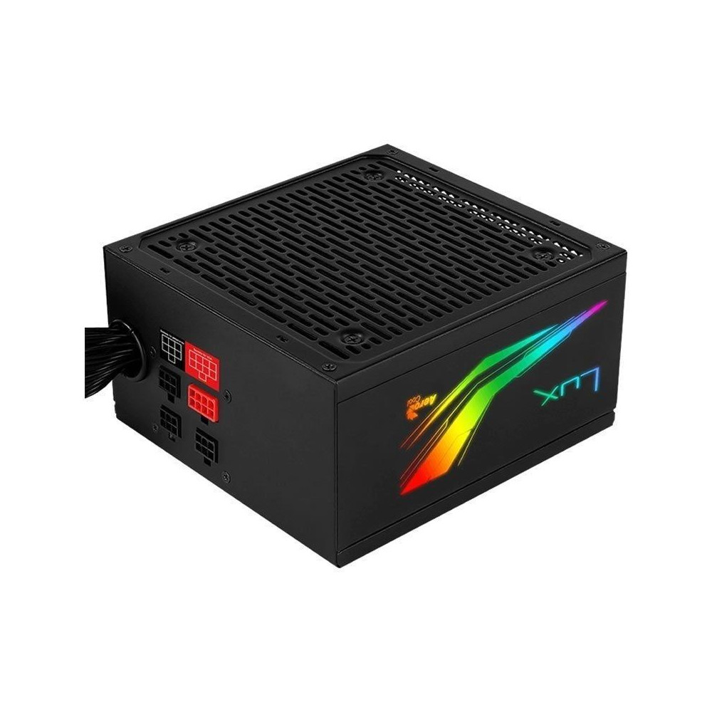 Fuente de Alimentación Aerocool LUX RGB 550M/ 550W/ Ventilador 12cm/ 80 Plus Bronze - Imagen 1