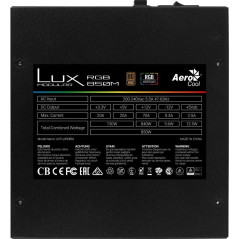 Fuente de Alimentación Aerocool LUX RGB 850M/ 850W/ Ventilador 12cm/ 80 Plus Bronze - Imagen 3