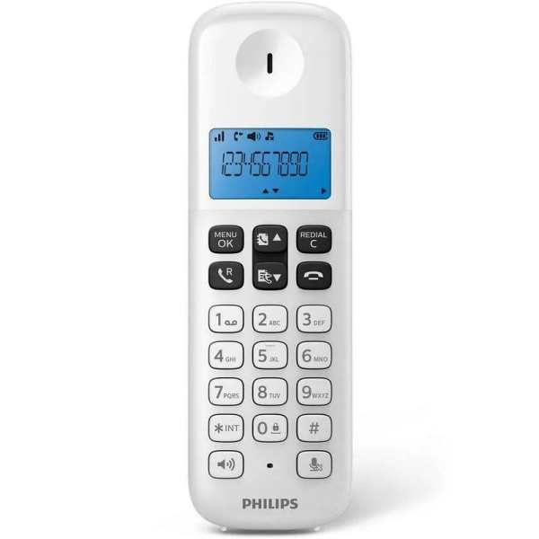 Teléfono Inalámbrico Philips D1611W/34/ Blanco - Imagen 3