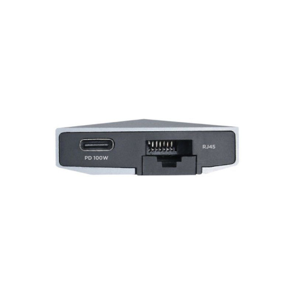 Hub USB 3.0 Tipo-C Aisens ASUC-9P001-GR/ 1 HDMI/ 3 Puertos USB 3.0/ 1 RJ45/ 1 Audio/ 1 Lector Tarjetas / Gris - Imagen 4