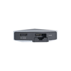 Hub USB 3.0 Tipo-C Aisens ASUC-9P001-GR/ 1 HDMI/ 3 Puertos USB 3.0/ 1 RJ45/ 1 Audio/ 1 Lector Tarjetas / Gris - Imagen 4