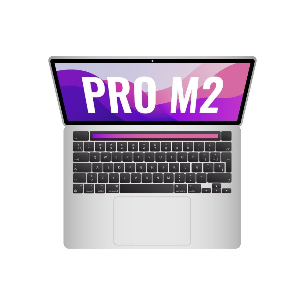 Apple Macbook Pro 13'/ M2 8-Core CPU/ 8Gb/ 256Gb SSD/ 10-Core GPU/ Plata - Imagen 1
