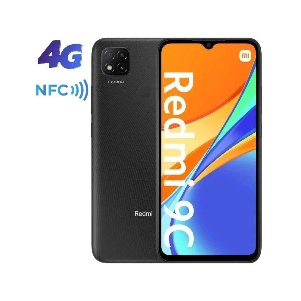Smartphone Xiaomi Redmi 9C NFC 3GB/ 64GB/ 6.53'/ Gris Medianoche - Imagen 1