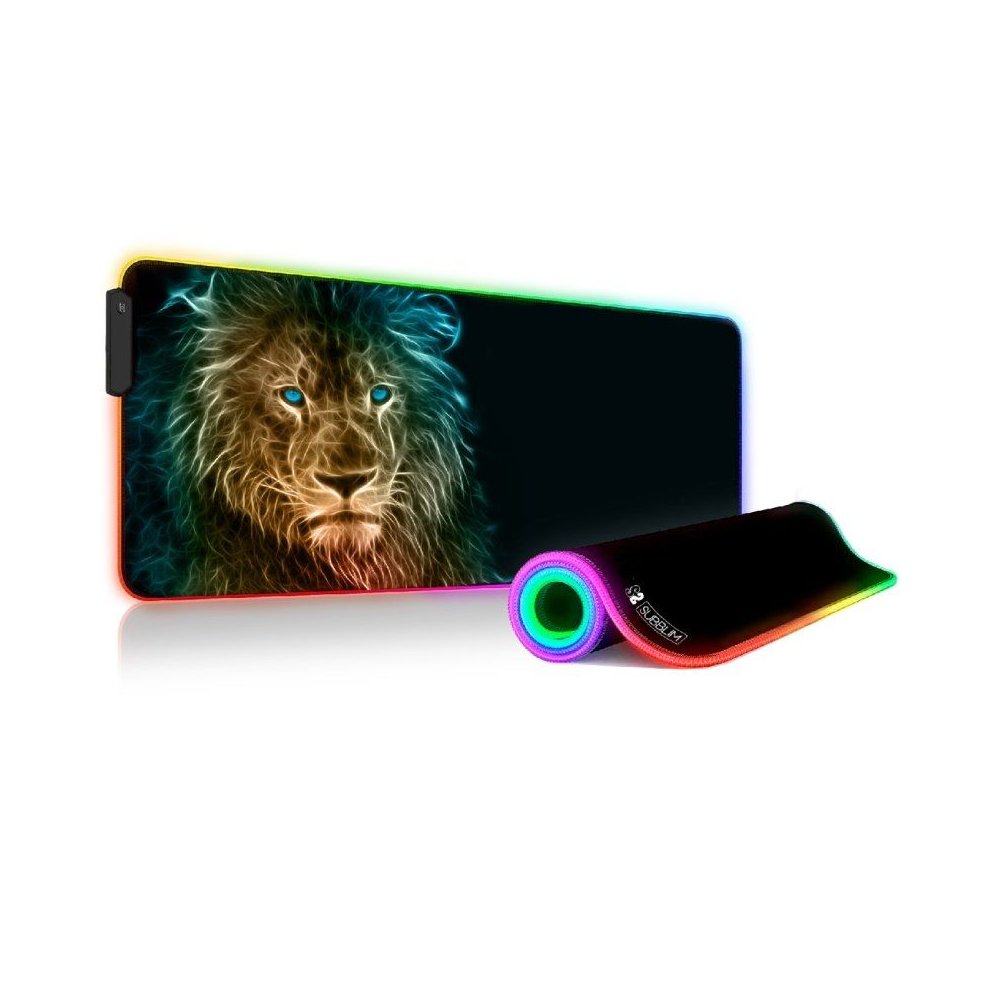 Alfombrilla Subblim SUBMP-02RGB10 LED RGB Lion XL/ 800 x 300 x 4 mm - Imagen 1